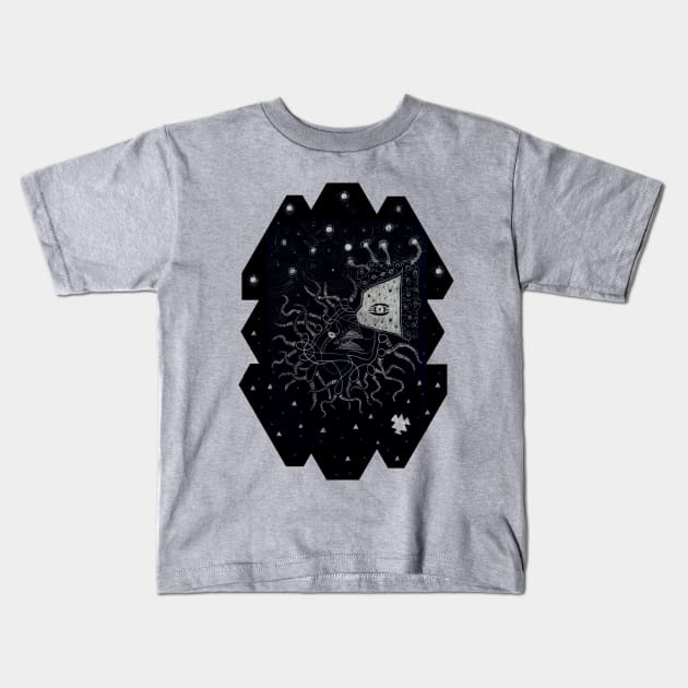 cosmic.dweller Kids T-Shirt by dy9wah